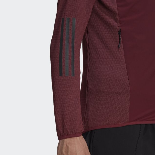 Adidas Techrock Flooce Wind Chaqueta Con Capucha Rojo