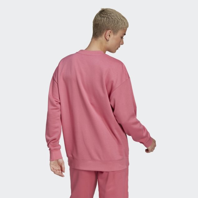 Adidas Retro Sudadera Con Capucha De Lujo Tono Rosa Caliente