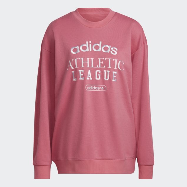 Adidas Retro Sudadera Con Capucha De Lujo Tono Rosa Caliente