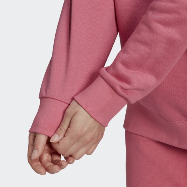 Adidas Retro Sudadera Con Capucha De Lujo Tono Rosa Caliente