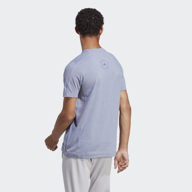 Camiseta Entrenamiento Yoga Plata Violeta Adidas