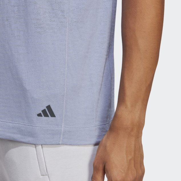 Camiseta Entrenamiento Yoga Plata Violeta Adidas