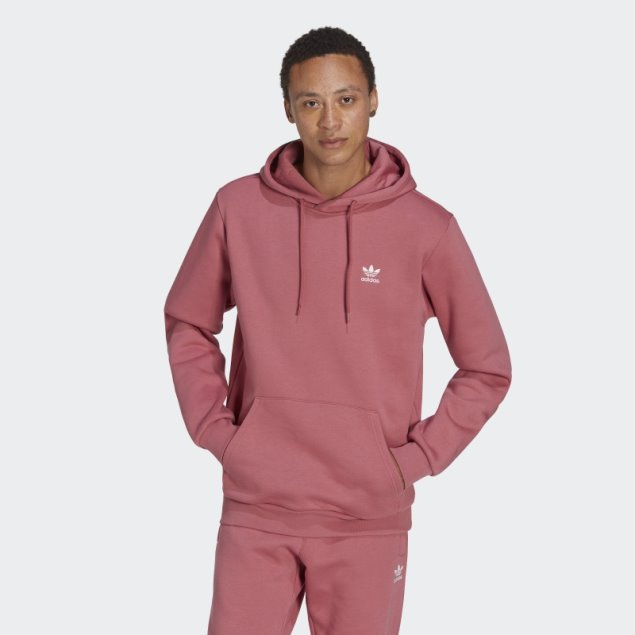 Sudadera Con Capucha Trefoil Essentials Rosa Adidas