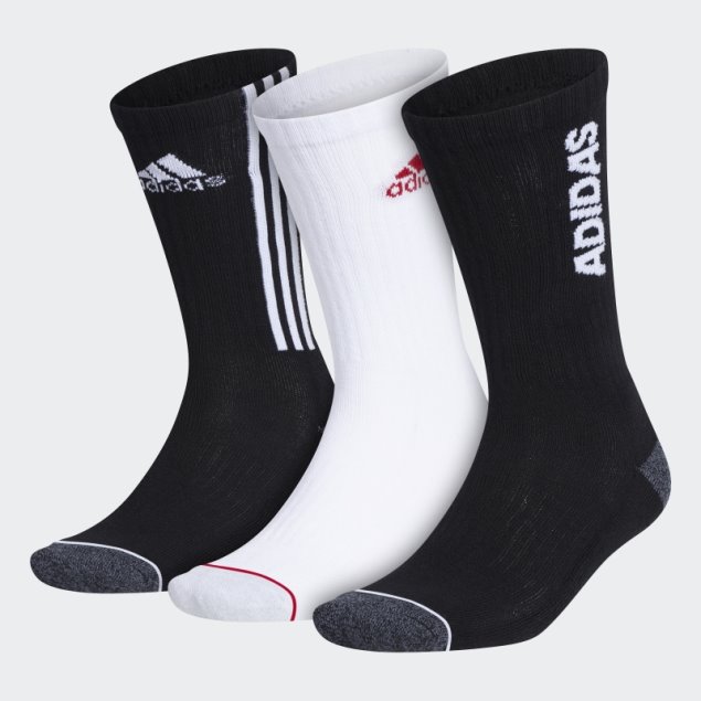 Calcetines Tiro Acolchados 3 Pares Negro Blanco Adidas