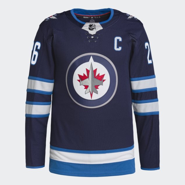 Azul Marino 09 Ccm-sld Jets Wheeler Home Camiseta Auténtica Adidas