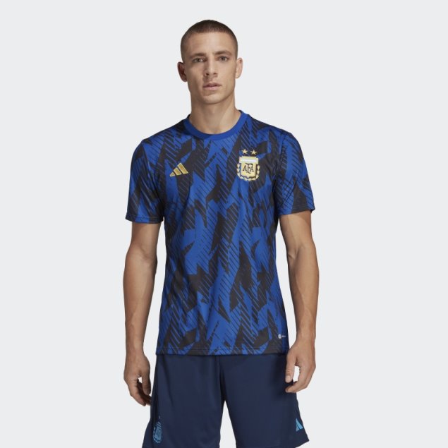 Camiseta Pre-partido Adidas Argentina Azul Royal