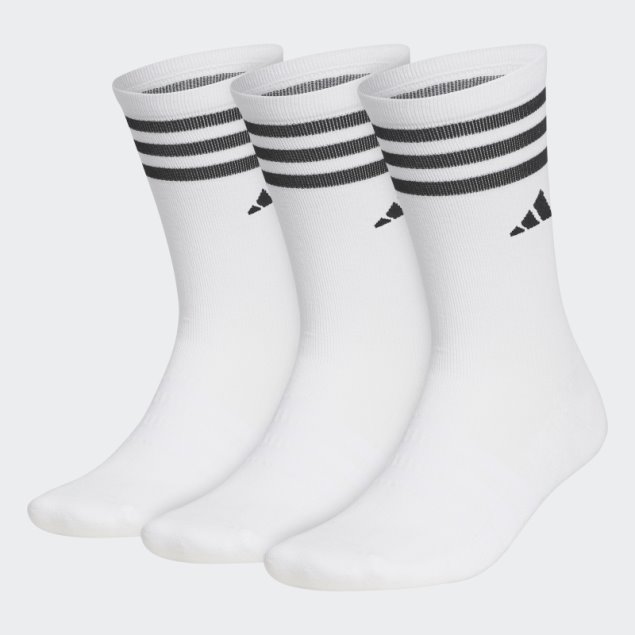 Calcetines De La Tripulación 3 Pares Blanco Adidas