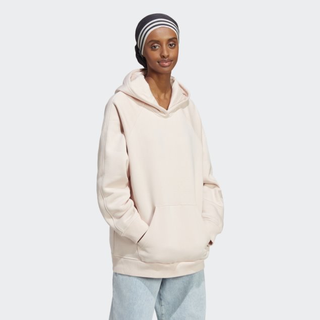 Adidas All Szn Fleece Boyfriend Sudadera Con Capucha Cuarzo