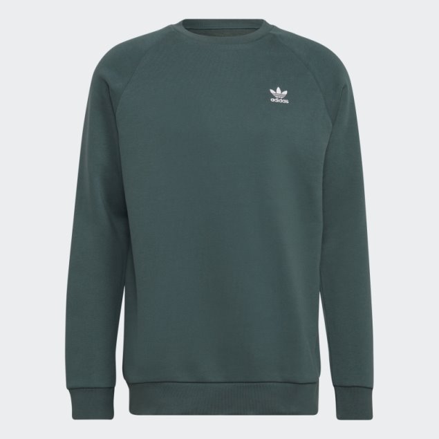 Sudadera Adicolor Essentials Trefoil Cuello Redondo Adidas Verde