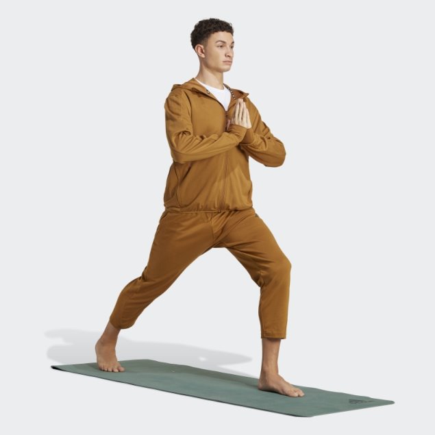 Adidas Yoga Base Training Aeroready Sudadera Con Cremallera Completa Bronce