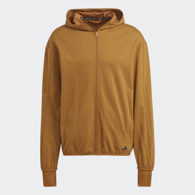 Adidas Yoga Base Training Aeroready Sudadera Con Cremallera Completa Bronce