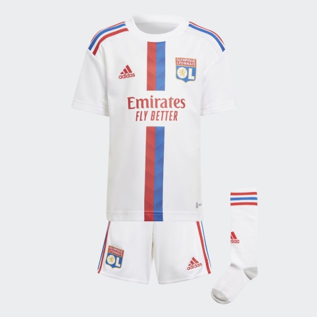 Camiseta Primera Equipación Blanca Del Olympique De Lyonnais 22/23 Adidas