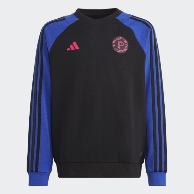 Sudadera Azul Adidas Pogba Con Cuello Redondo