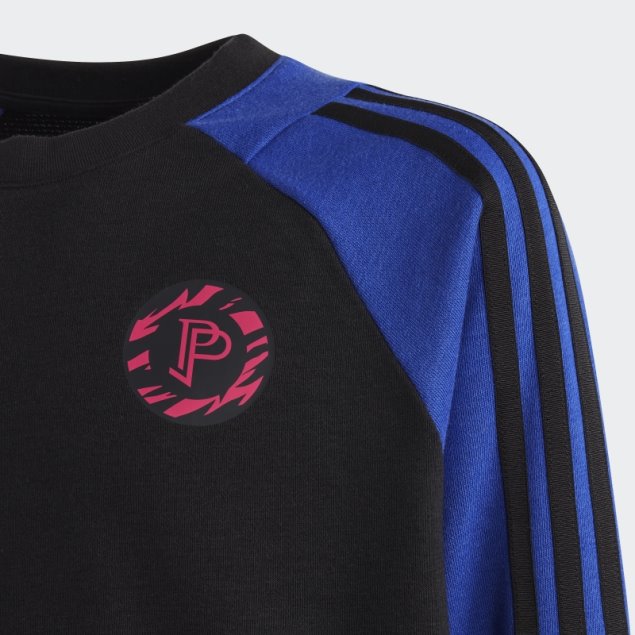 Sudadera Azul Adidas Pogba Con Cuello Redondo