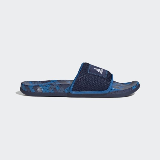 Adidas Adilette Comfort X Lego Slides Azul Oscuro Caliente