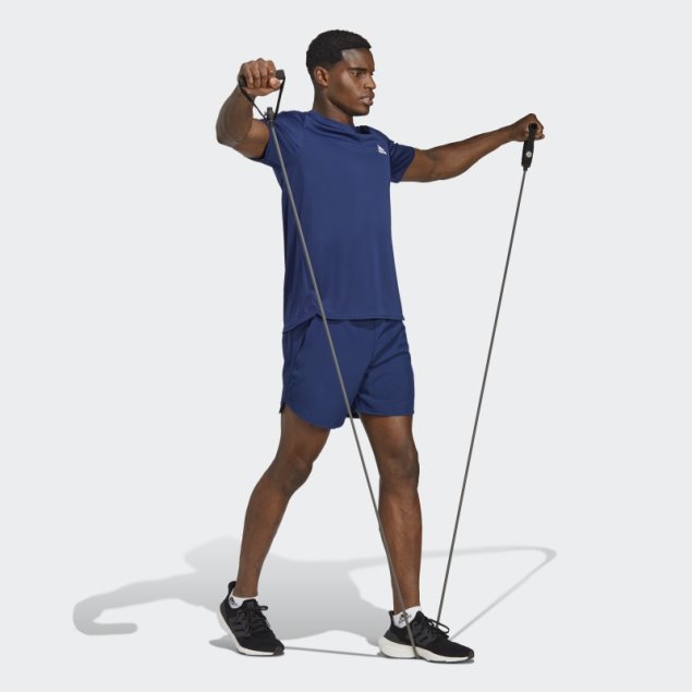 Camiseta Azul Oscuro Aeroready Diseñada Para El Movimiento Adidas