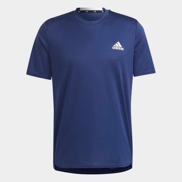Camiseta Azul Oscuro Aeroready Diseñada Para El Movimiento Adidas