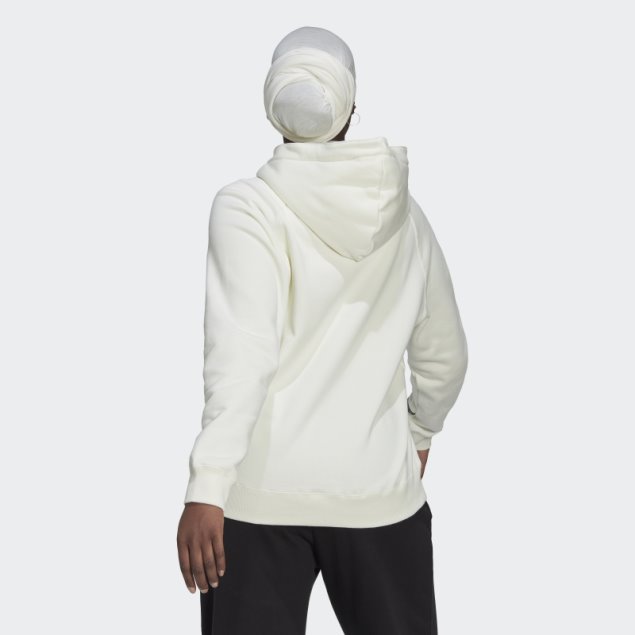 Sudadera Oversize Con Capucha Adidas Blanca