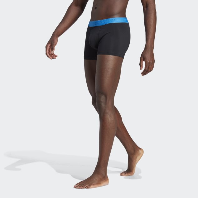 Calzoncillos Confort Flex Algodon Estampado Adidas Negro