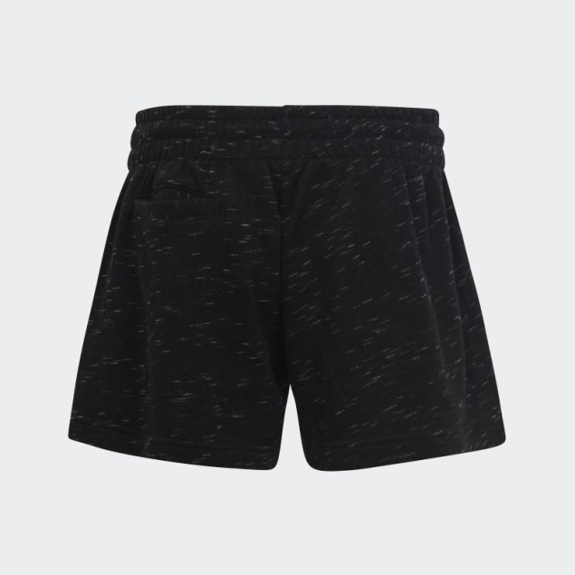 Adidas Shorts Negros Melange Future Icons Con Logo Grande