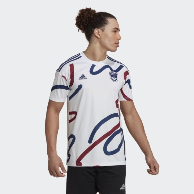 Camiseta Adidas Girondins De Burdeos 22/23 Segunda Equipación Blanca