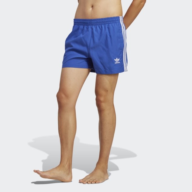 Adidas Shorts De Baño Azul Originals Adicolor Con 3 Rayas