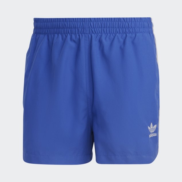 Adidas Shorts De Baño Azul Originals Adicolor Con 3 Rayas