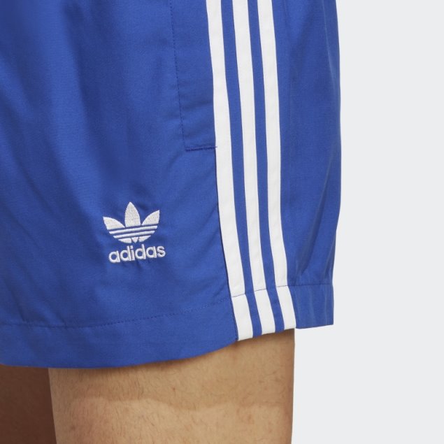 Adidas Shorts De Baño Azul Originals Adicolor Con 3 Rayas