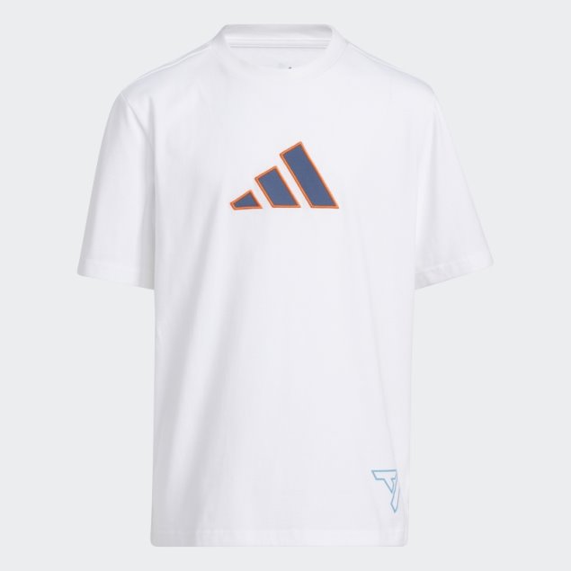 Trae Camiseta Joven Adidas Blanca
