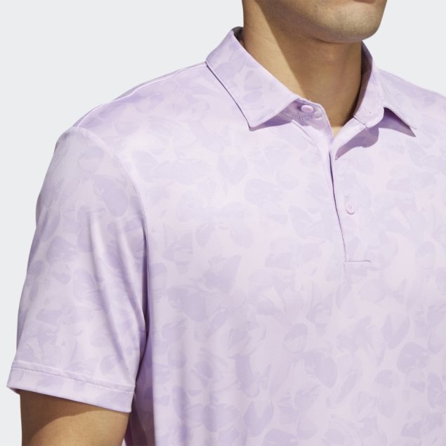 Polo Con Estampado Prisma De Adidas Brillo Violeta