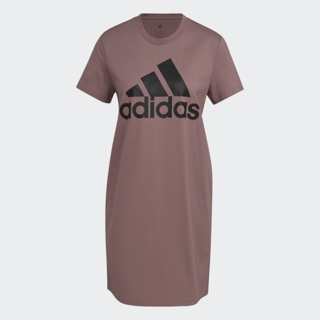 Vestido Con Logo Esencial Adidas Morado