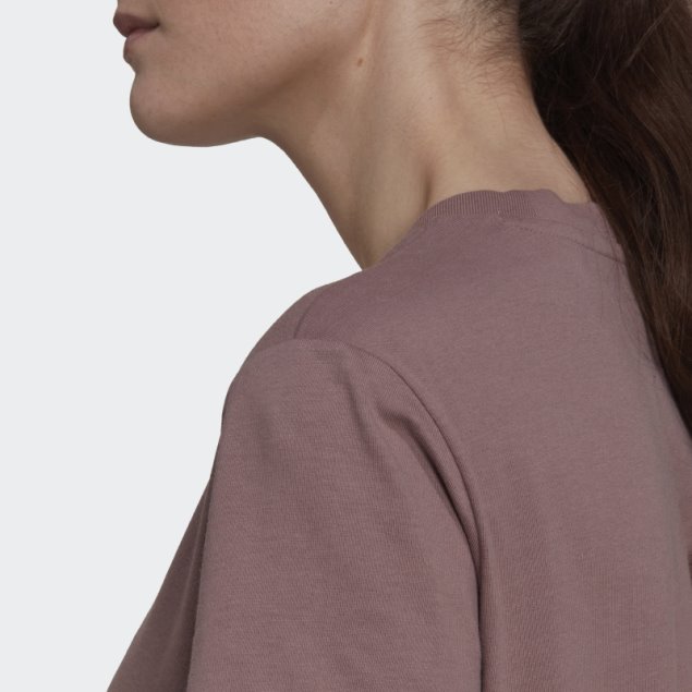 Vestido Con Logo Esencial Adidas Morado