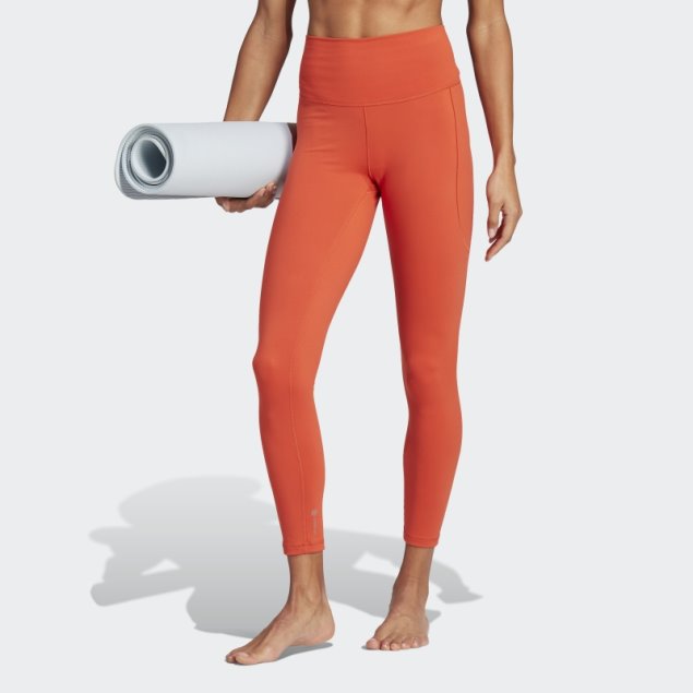Adidas Yoga Studio 7/8 Leggins Rojo