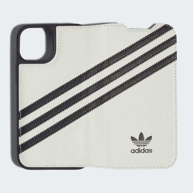 Funda Adidas Blanca O Booklet Pu Para Iphone 13/13 Pro Caliente
