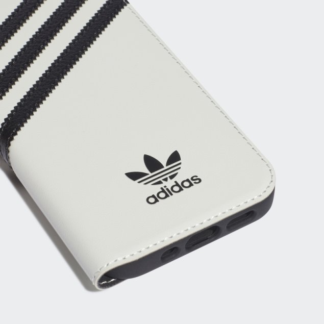 Funda Adidas Blanca O Booklet Pu Para Iphone 13/13 Pro Caliente