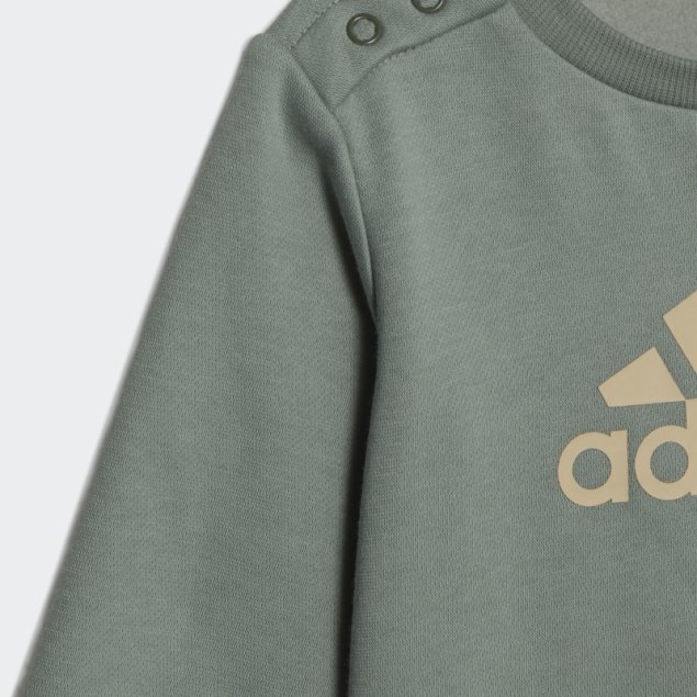 Conjunto De Jogger Insignia De Deporte Verde Plata Adidas