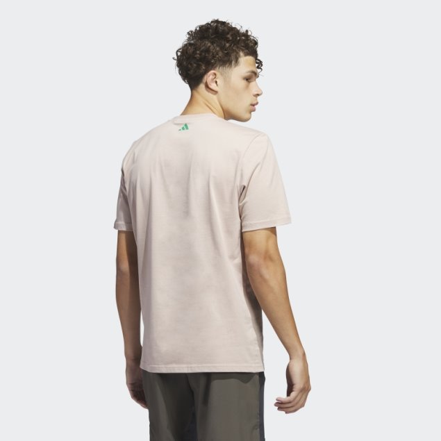 Camiseta Gris Pardo Con Gráfico De Red De Cadena De Adidas