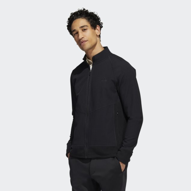 Chamarra Adidas Negra Con Cremallera Completa