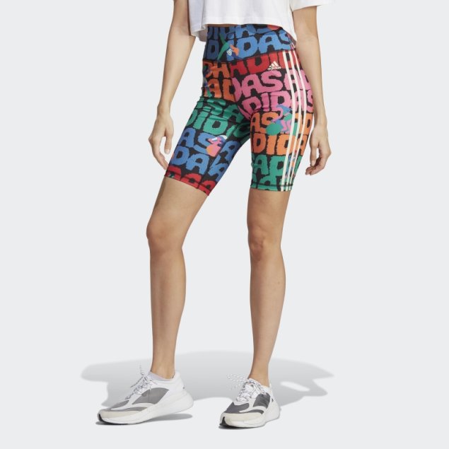 Negro Adidas X Farm Rio Bike Shorts Caliente