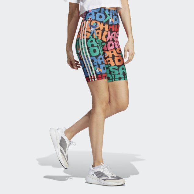 Negro Adidas X Farm Rio Bike Shorts Caliente