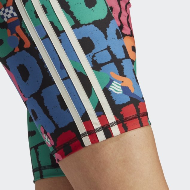 Negro Adidas X Farm Rio Bike Shorts Caliente