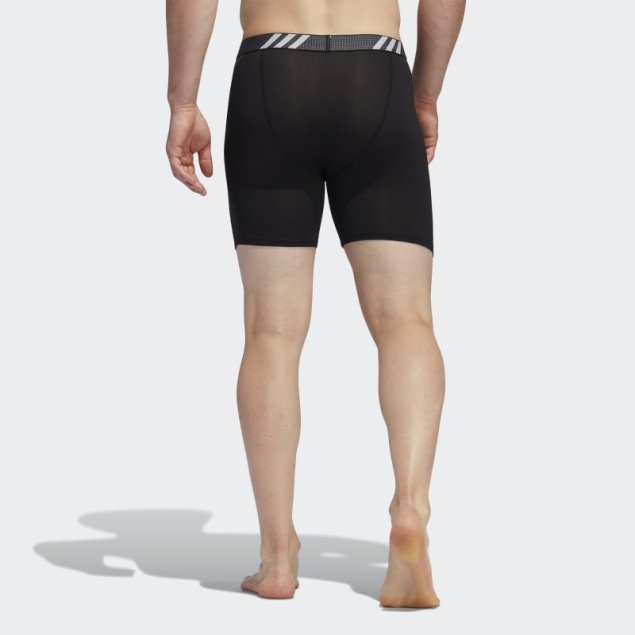 Calzoncillos Boxer De Malla De Rendimiento Negro Adidas 3 Pares (grande Y Alto)