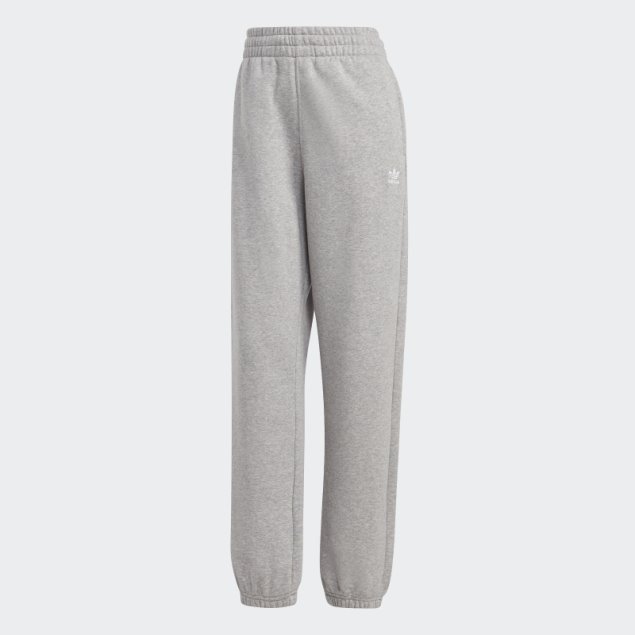 Joggers De Forro Polar Gris Medio Essentials De Adidas