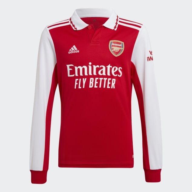 Camiseta Adidas Primera Equipación Arsenal 22/23 Manga Larga Escarlata