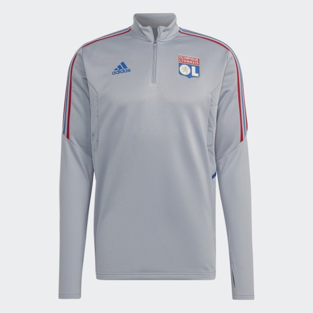 Adidas Olympique Lyonnais Tiro 21 Camiseta De Entrenamiento Plata