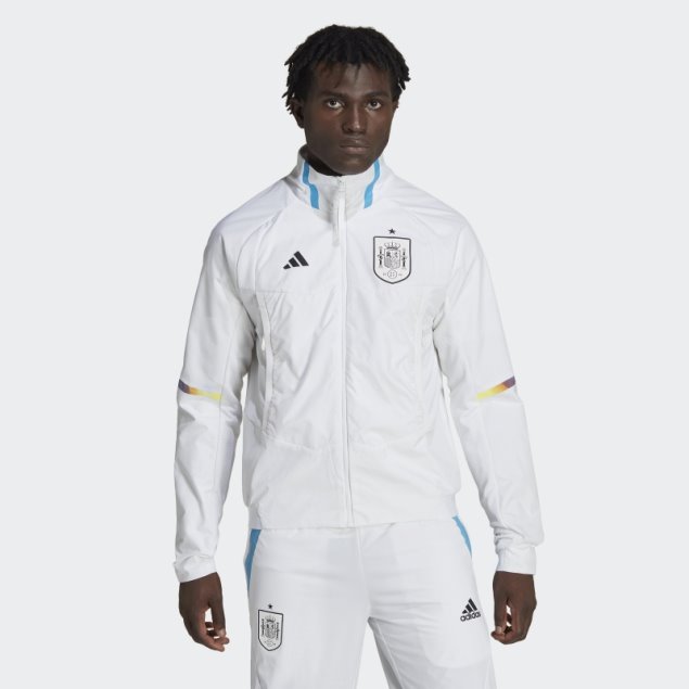 España Game Day Himno Chaqueta Adidas Blanco