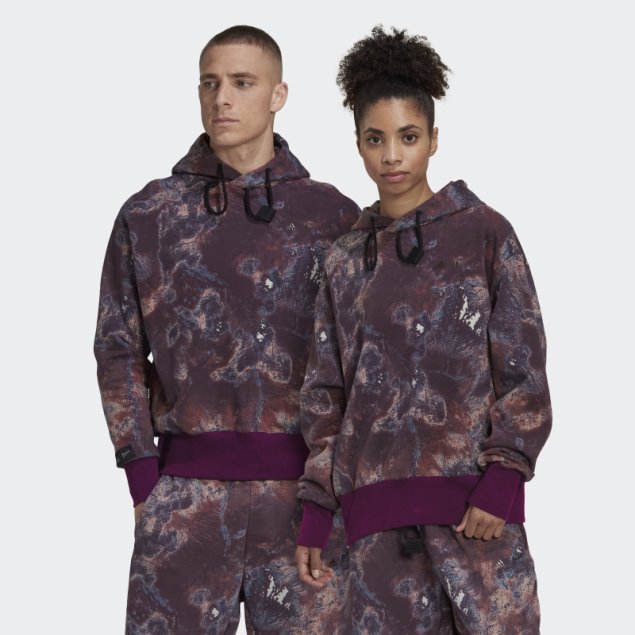 Sudadera Con Capucha Parley De Color Caqui Oscuro Medio (género Neutral) Adidas