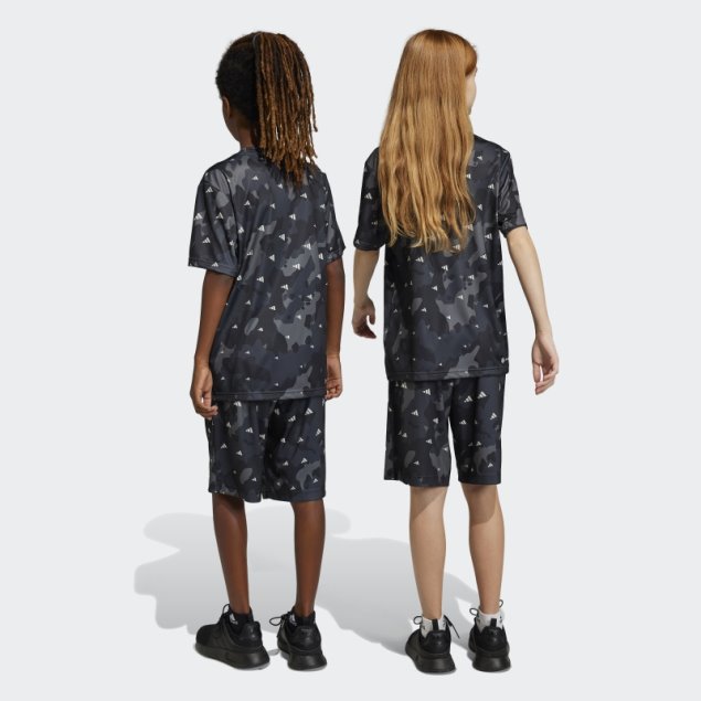 Train Essentials Seasonal AeroReady Pantalones Cortos De Ajuste Regular Con Estampado Integral Gris Adidas