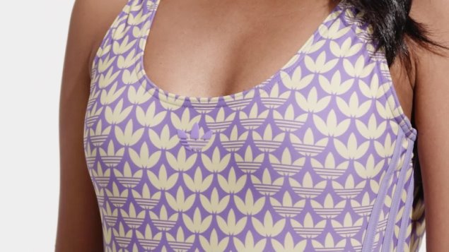 Bañador Amarillo Con 3 Rayas Monogram De Adidas Originals