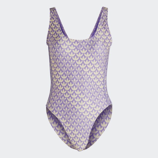 Bañador Amarillo Con 3 Rayas Monogram De Adidas Originals